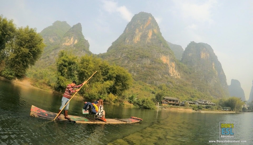 Bamboo Rafting in Yangshuo, Guilin, China | Don's ESL Adventure!