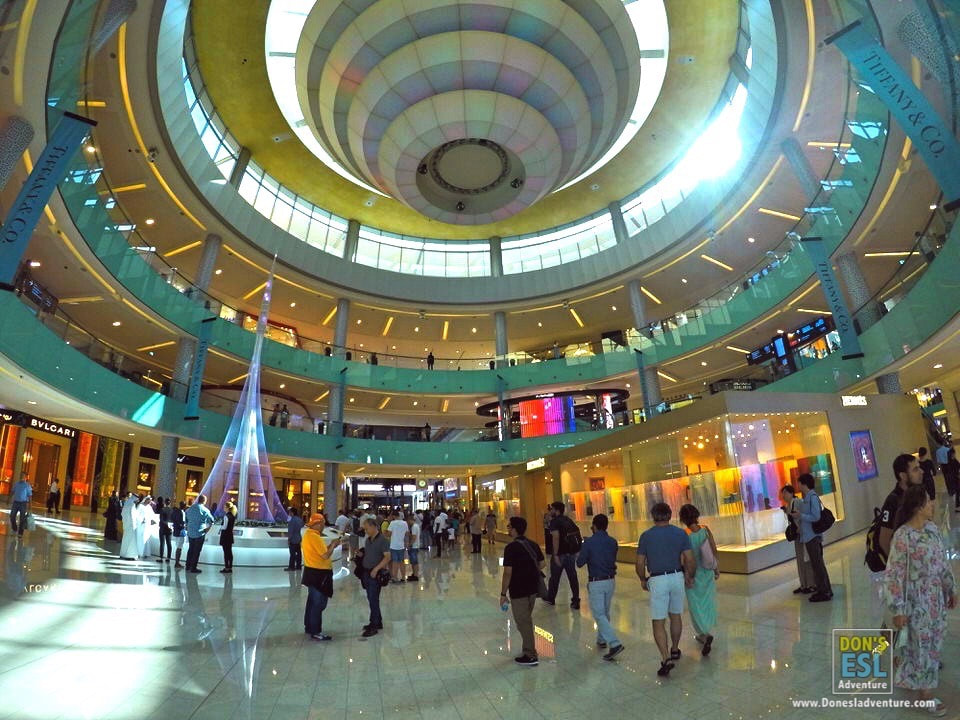 Day 1 in Dubai: Inside the World's Biggest Mall--Dubai Mall | Don's ESL Adventure!