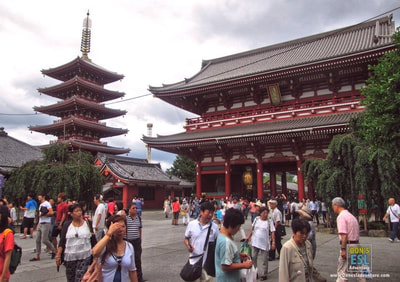 Asakusa’s Senso-ji Temple and Kaminarimon “Thunder Gate” in Tokyo, Japan | Don's ESL Adventure!