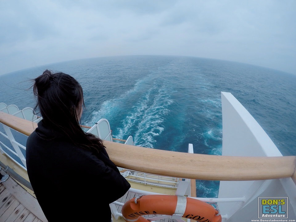 East China Sea from SkySea Golden Era Cruise | China to Japan |  Don's ESL Adventure!