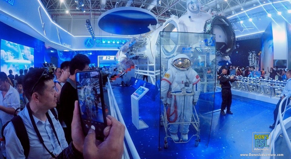 Space Exploration on Display at the 2018 Zhuhai Air Show, China | Don's ESL Adventure!