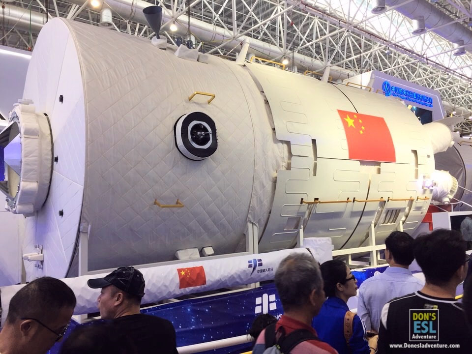 Core Module of the Tianhe Space Station on Display at the 2018 Zhuhai Air Show, China | Don's ESL Adventure!