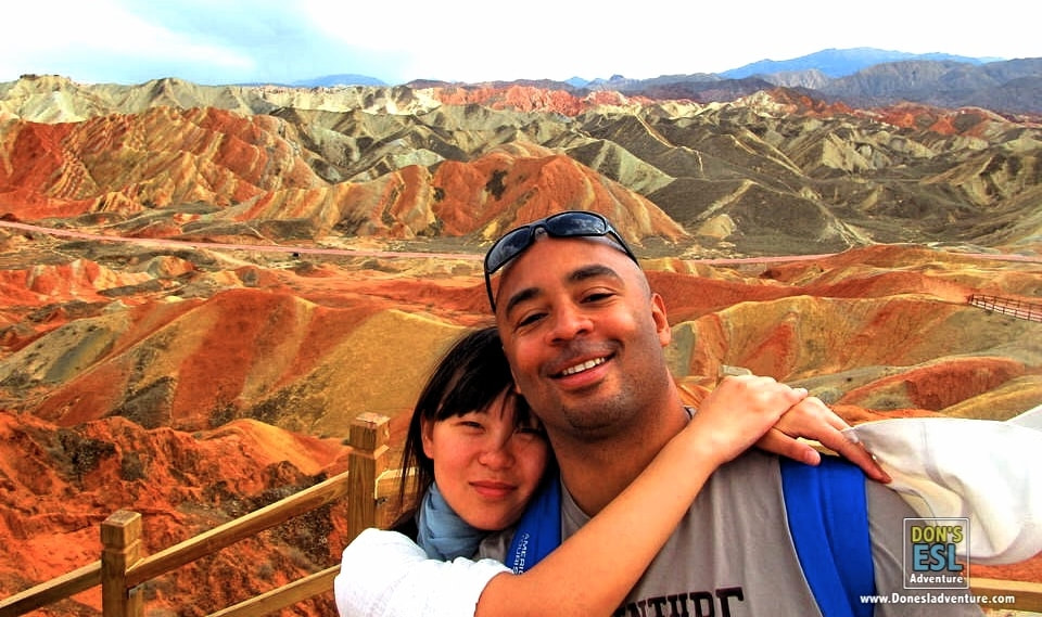 How long did I stay at Zhangye Rainbow Mountains?