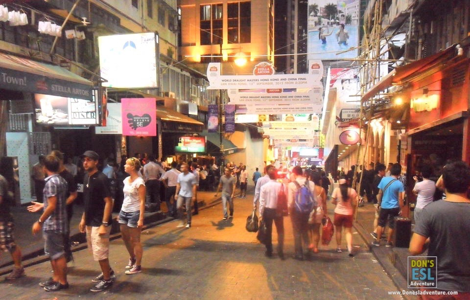 Lan Kwai Fong in Hong Kong | Don's ESL Adventure!